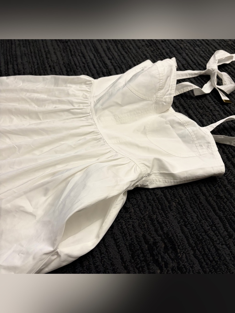 Karina Grimaldi Rio Corset Broderie Anglaise Tie Strap Maxi Dress - Picture 3 of 7